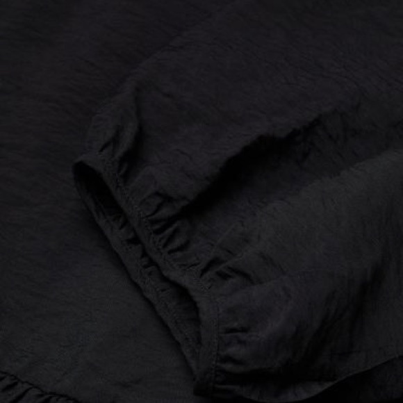 H&M Balloon-Sleeved Skater Black Dress Size Medium​ - Picture 6 of 6